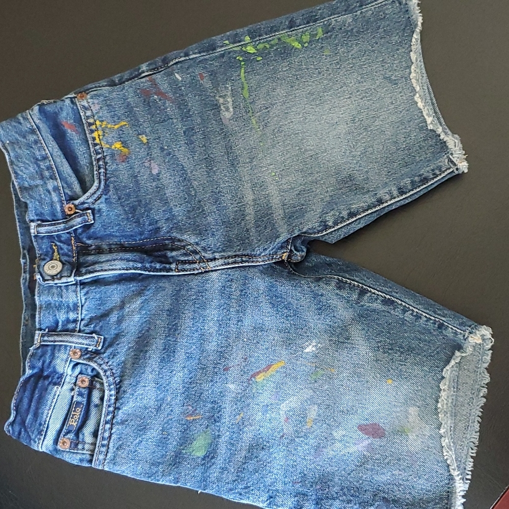 Boys POLO jean shorts fun print🎨